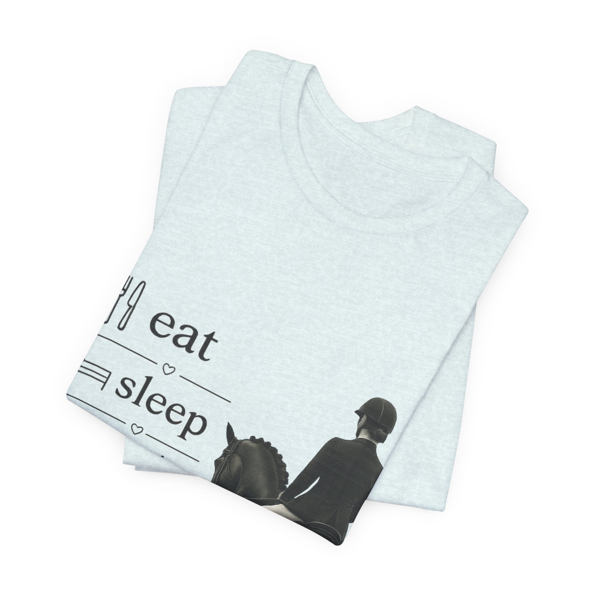 Eat Sleep Half Halt Repeat T-Shirt | Equestrian Horse Riding Tee