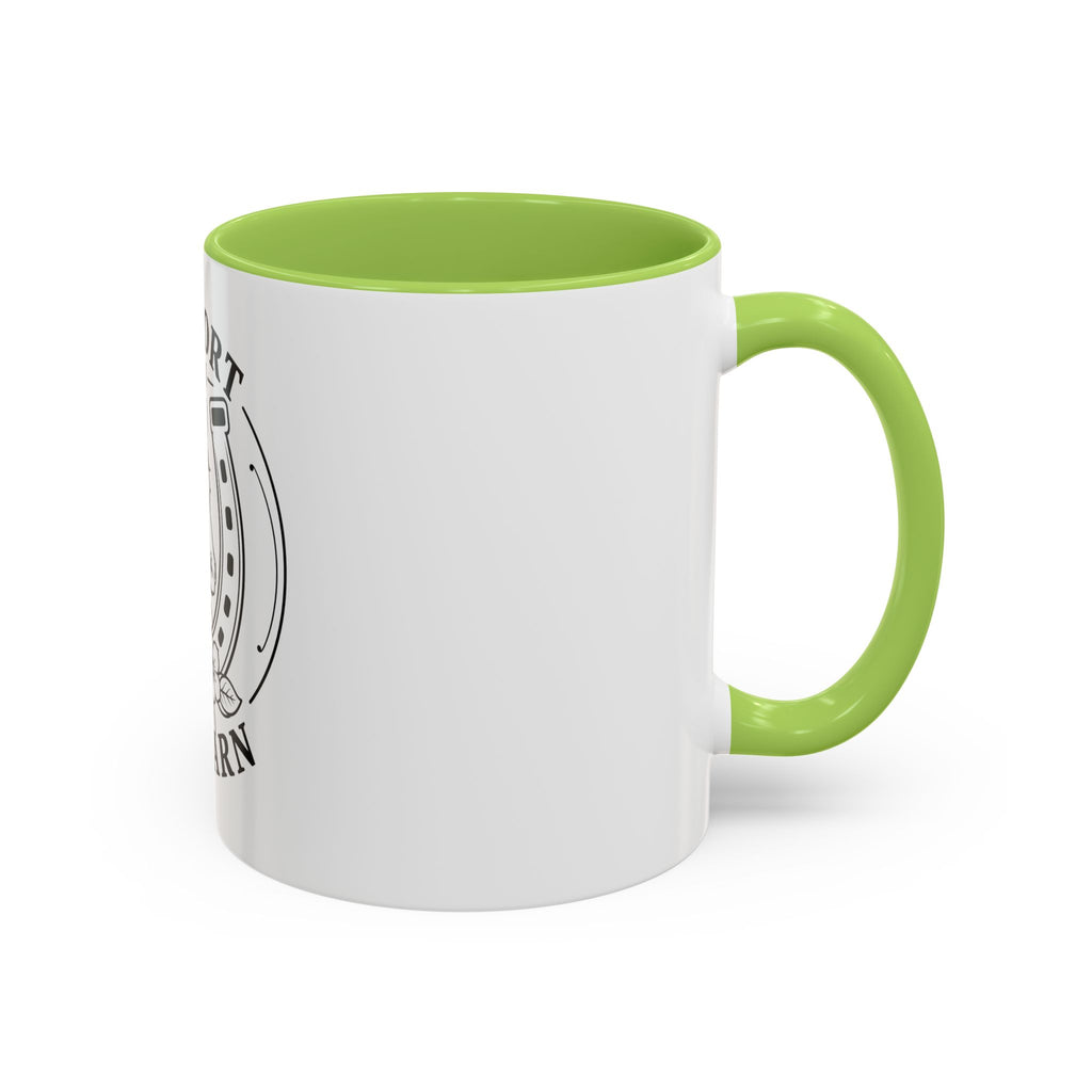 Comfort Is In The Barn Horse Mug — Rustic Horseshoe Coffee Cup (11/15oz)