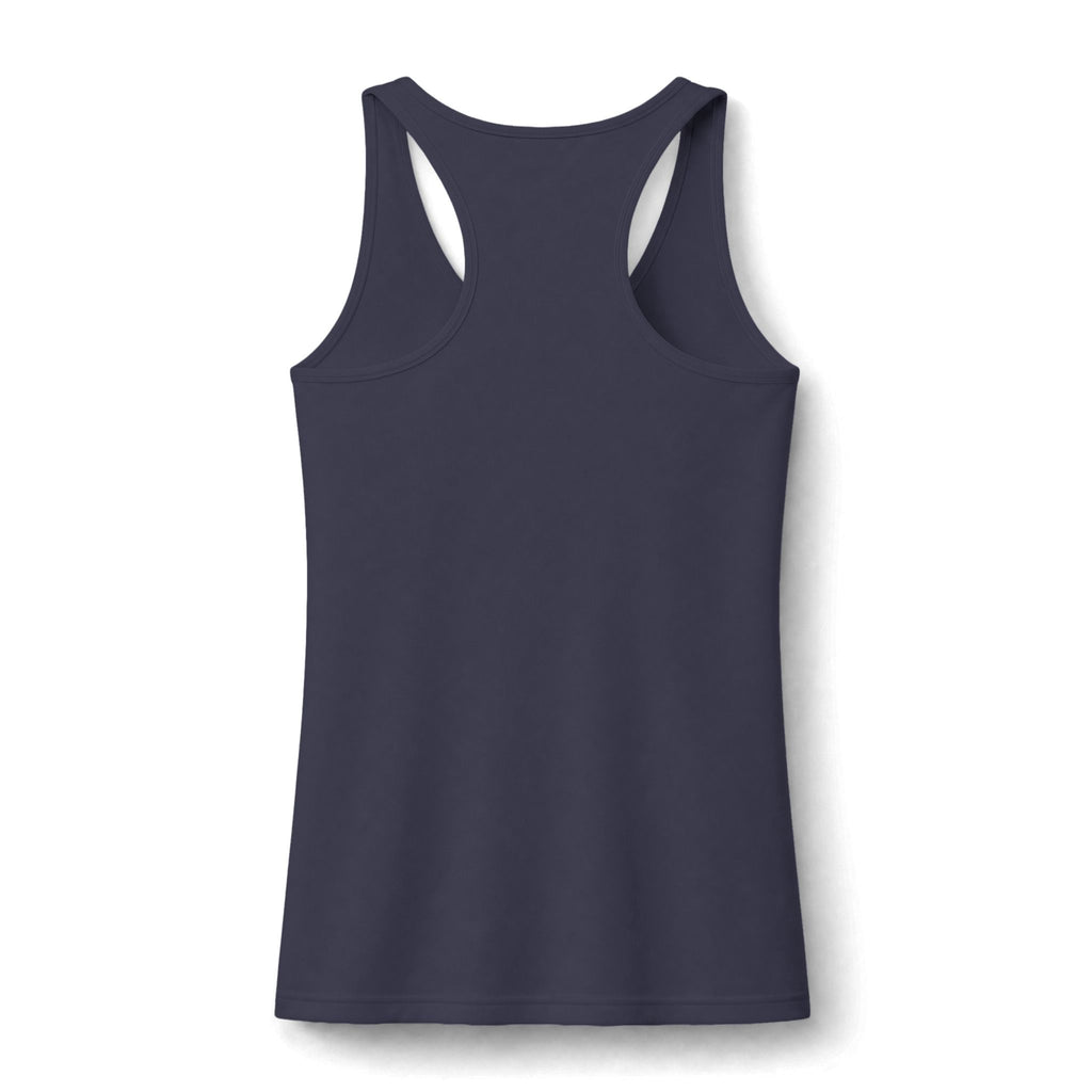 Horses & Coffee Tank Top — "Powered by Horses and Coffee" Women's Racerback