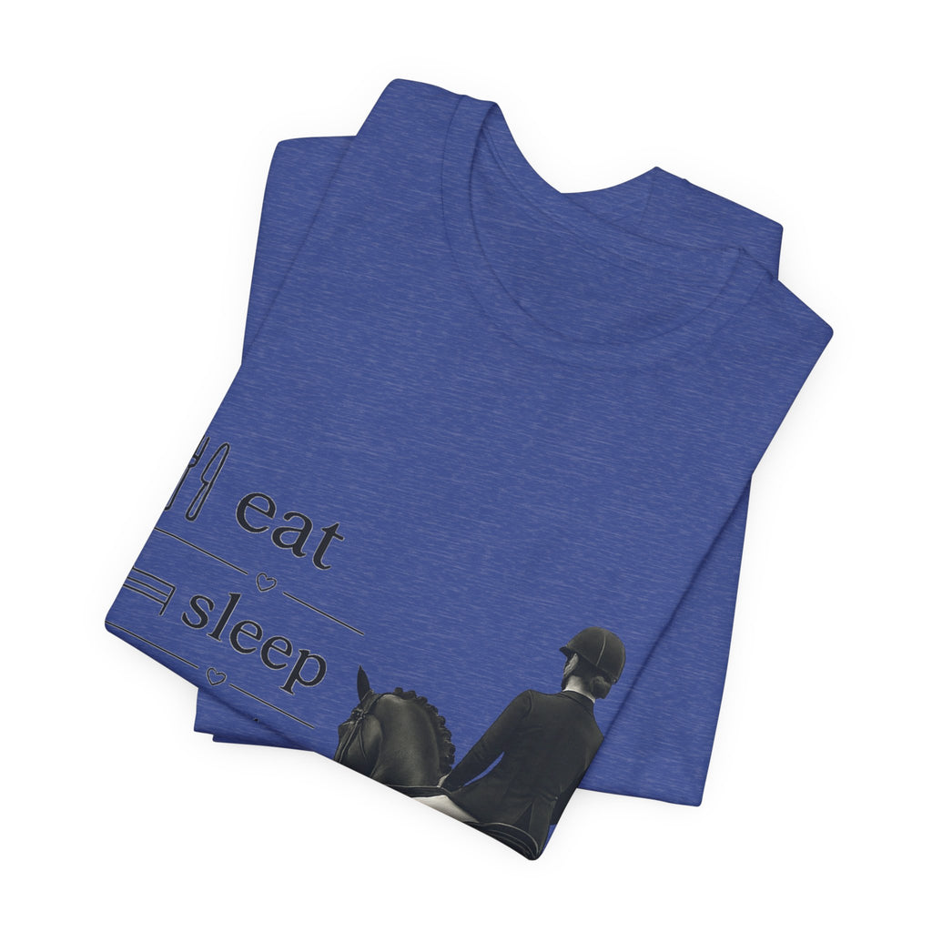 Eat Sleep Half Halt Repeat T-Shirt | Equestrian Horse Riding Tee