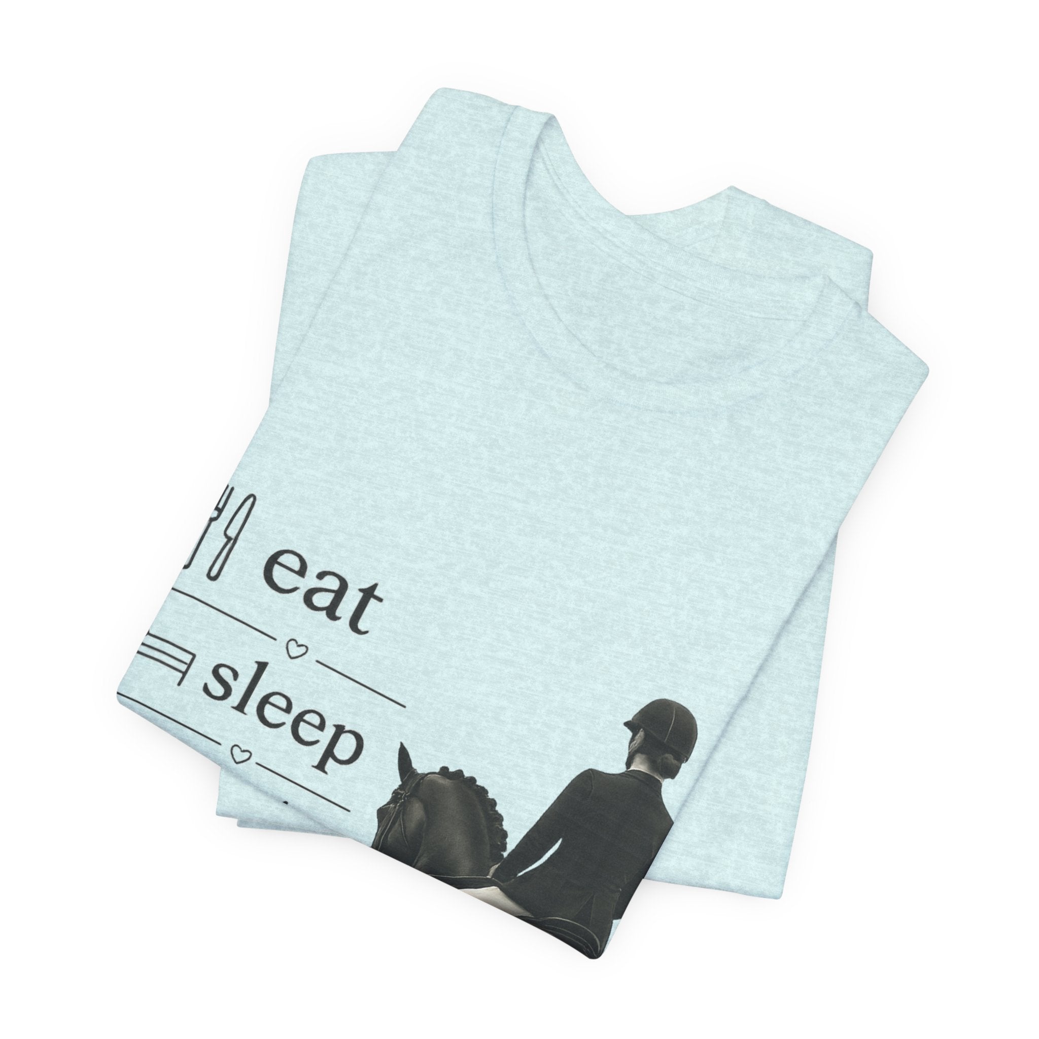 Eat Sleep Half Halt Repeat T-Shirt | Equestrian Horse Riding Tee
