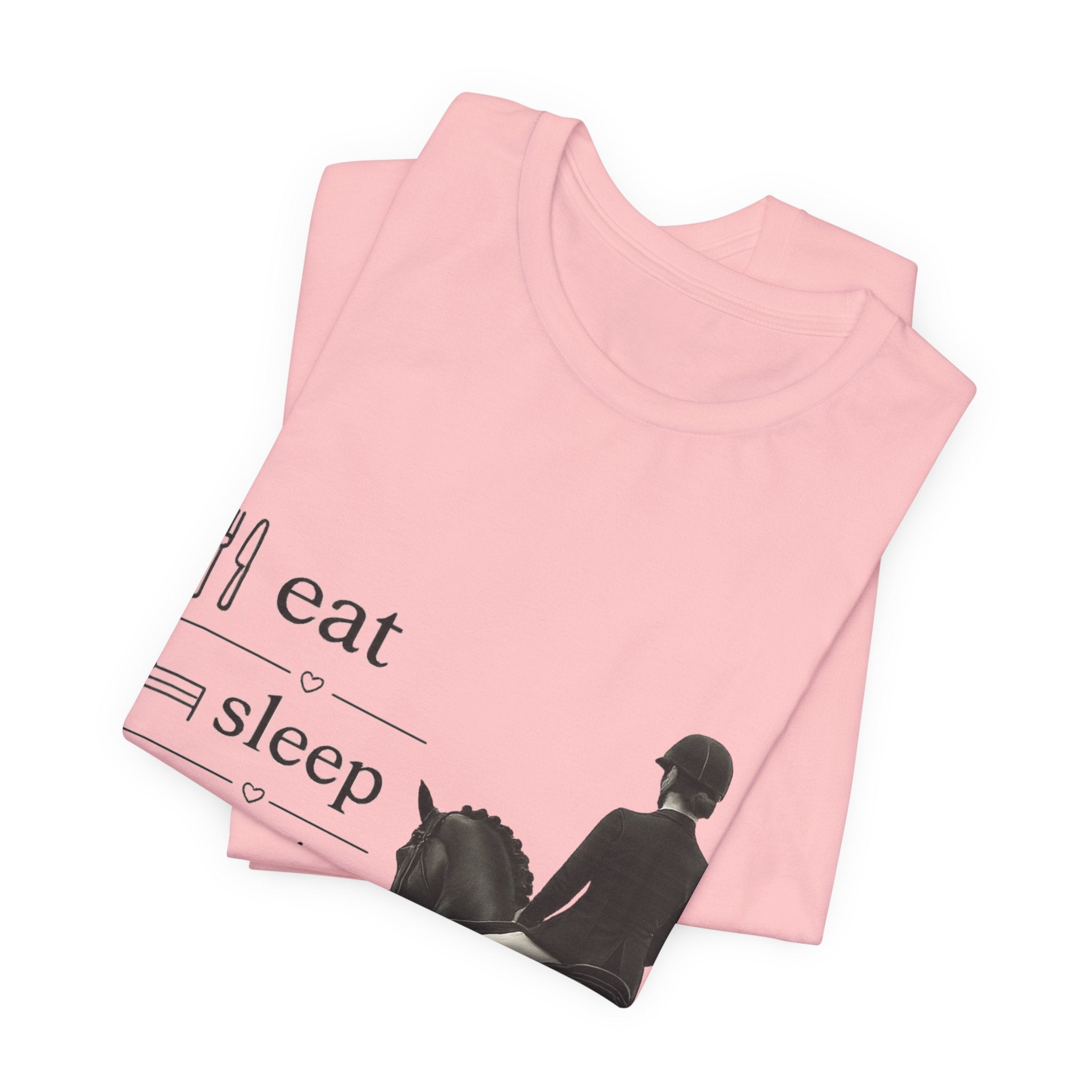 Eat Sleep Half Halt Repeat T-Shirt | Equestrian Horse Riding Tee