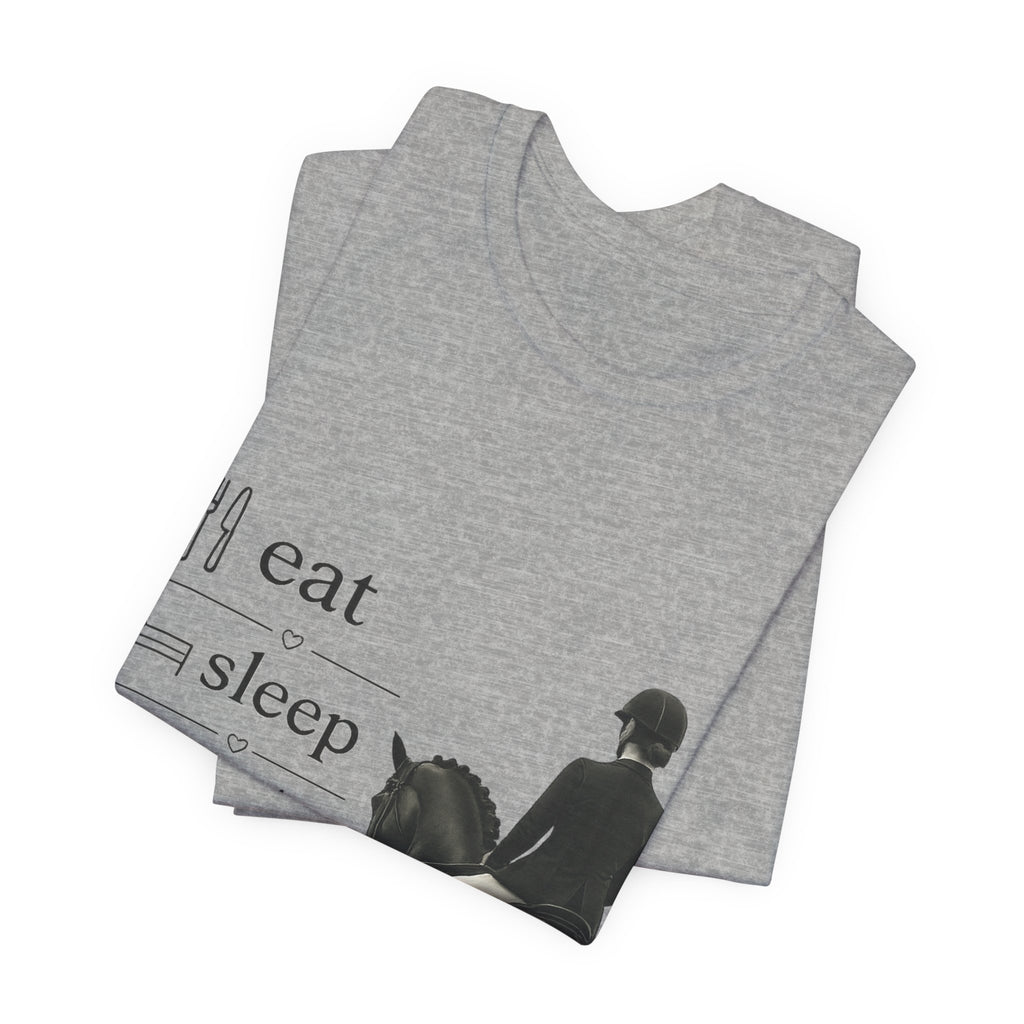 Eat Sleep Half Halt Repeat T-Shirt | Equestrian Horse Riding Tee