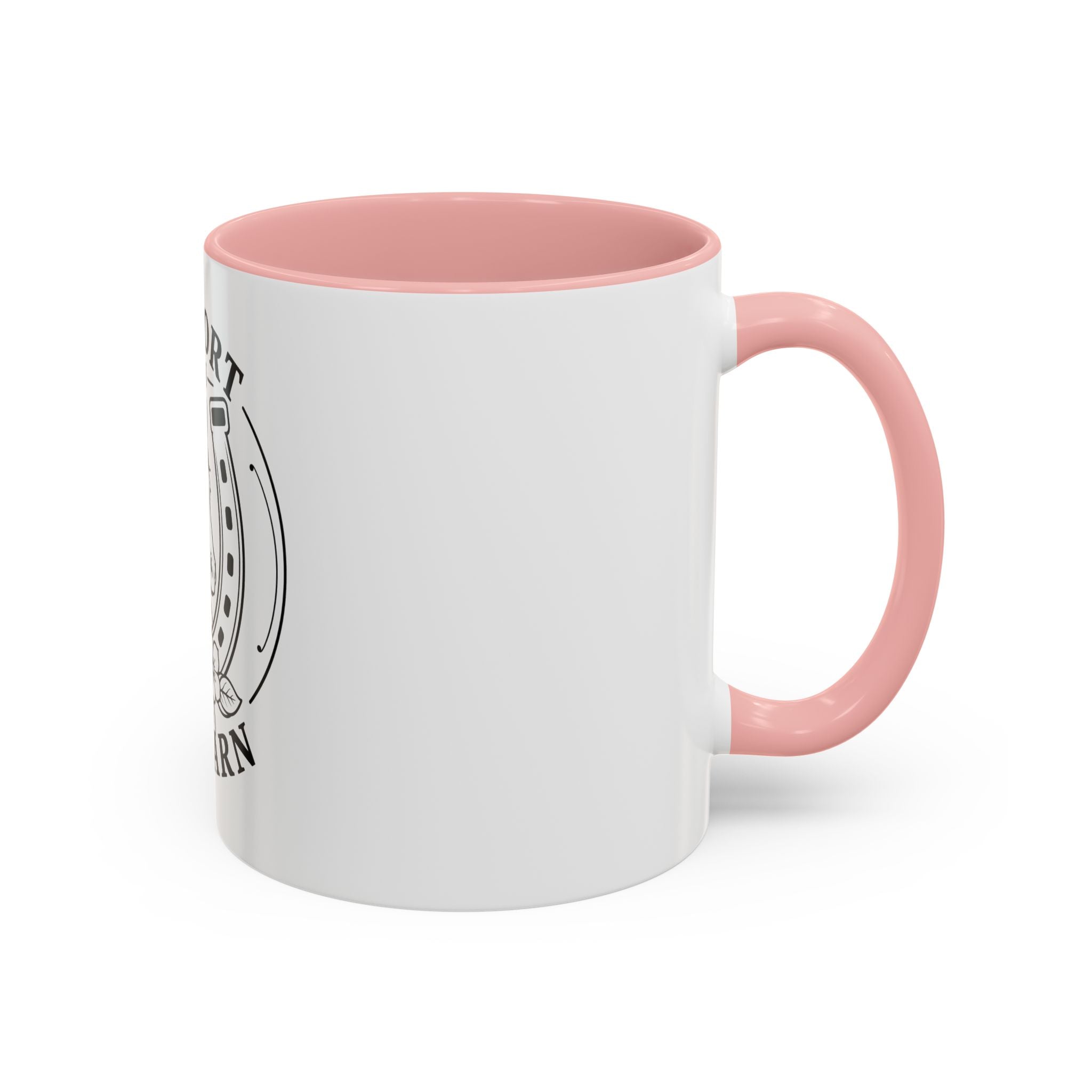 Comfort Is In The Barn Horse Mug — Rustic Horseshoe Coffee Cup (11/15oz)