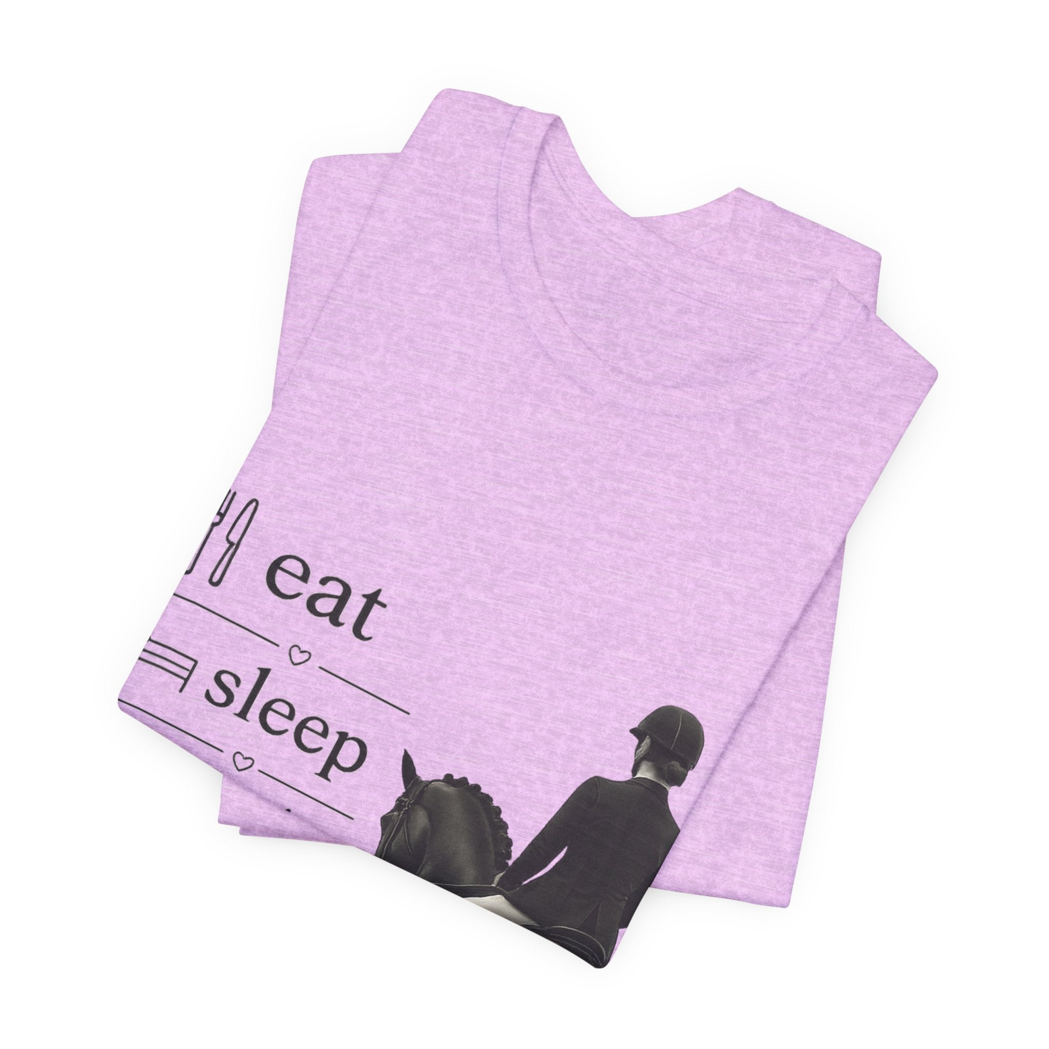 Eat Sleep Half Halt Repeat T-Shirt | Equestrian Horse Riding Tee