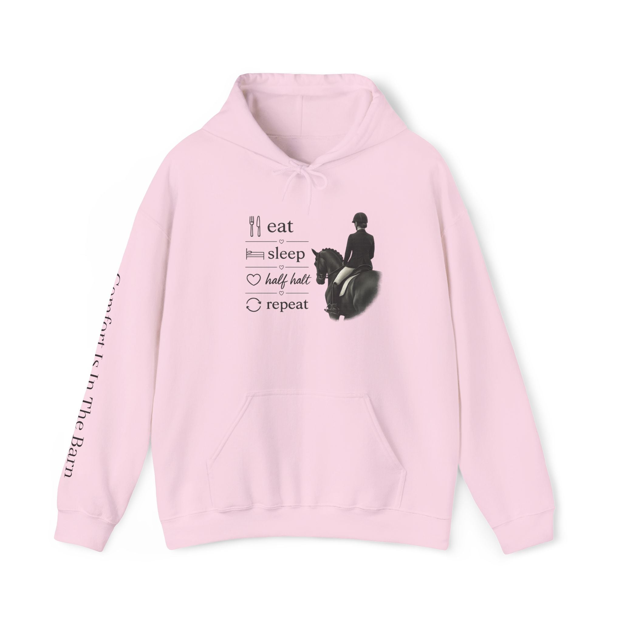 Eat Sleep Half Halt Repeat Equestrian Hoodie -Unisex Heavy Blend™ Hooded Sweatshirt