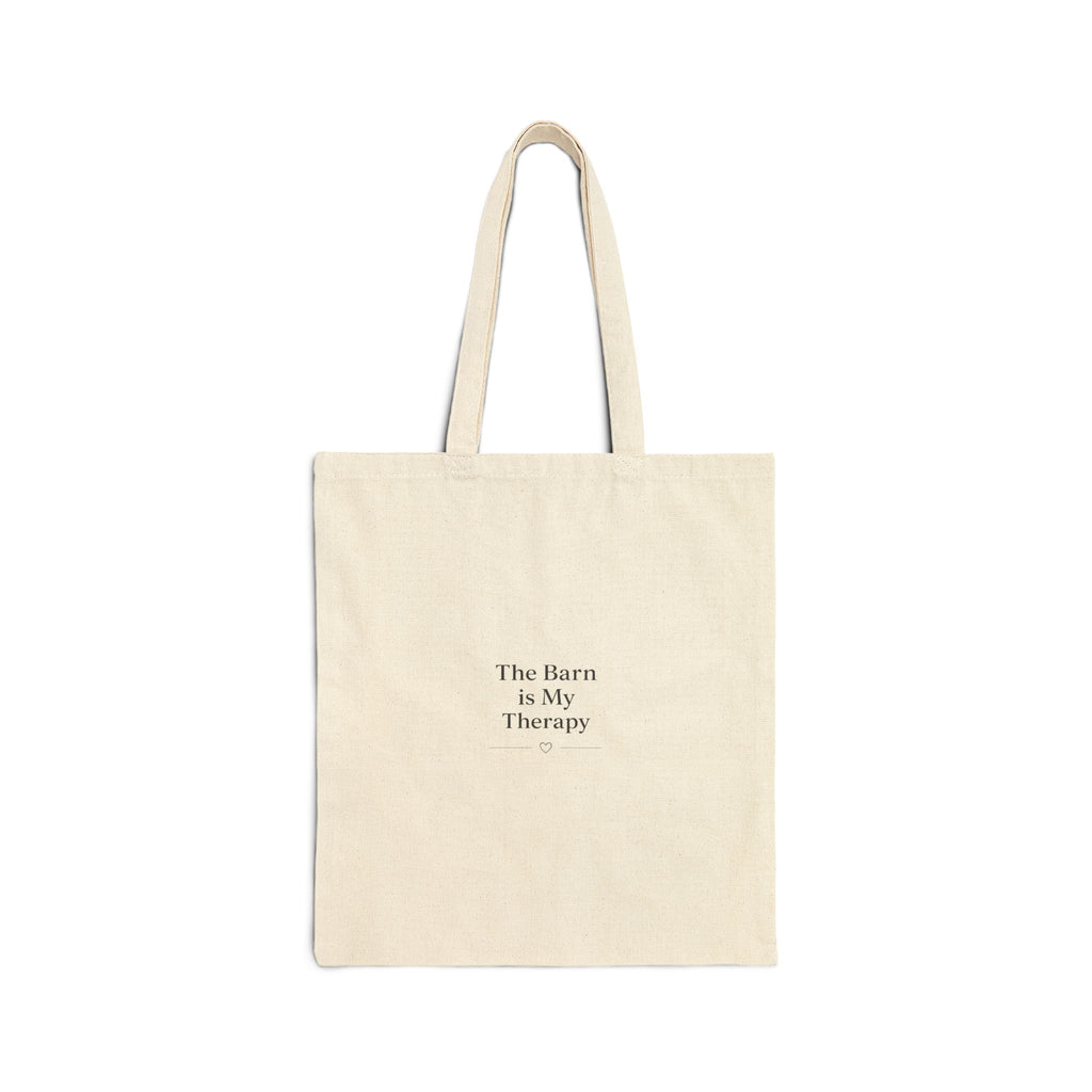 Comfort Is in the Barn tote bag | Horse horseshoe floral design