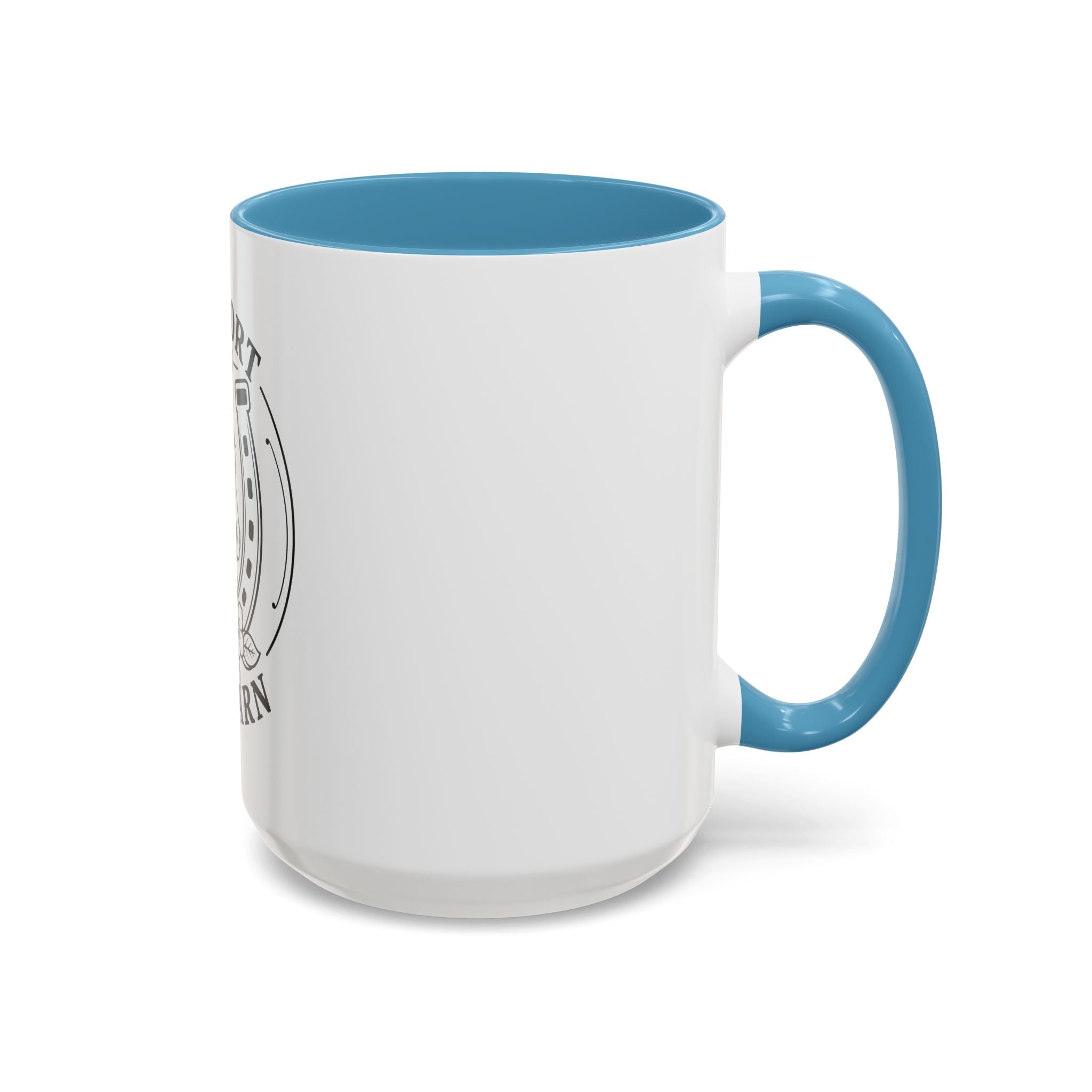 Comfort Is In The Barn Horse Mug — Rustic Horseshoe Coffee Cup (11/15oz)
