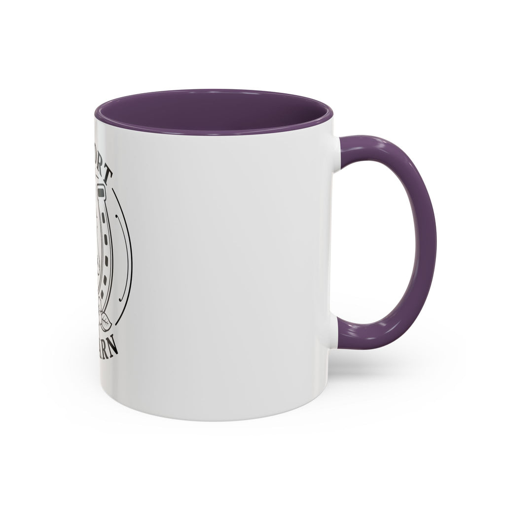 Comfort Is In The Barn Horse Mug — Rustic Horseshoe Coffee Cup (11/15oz)