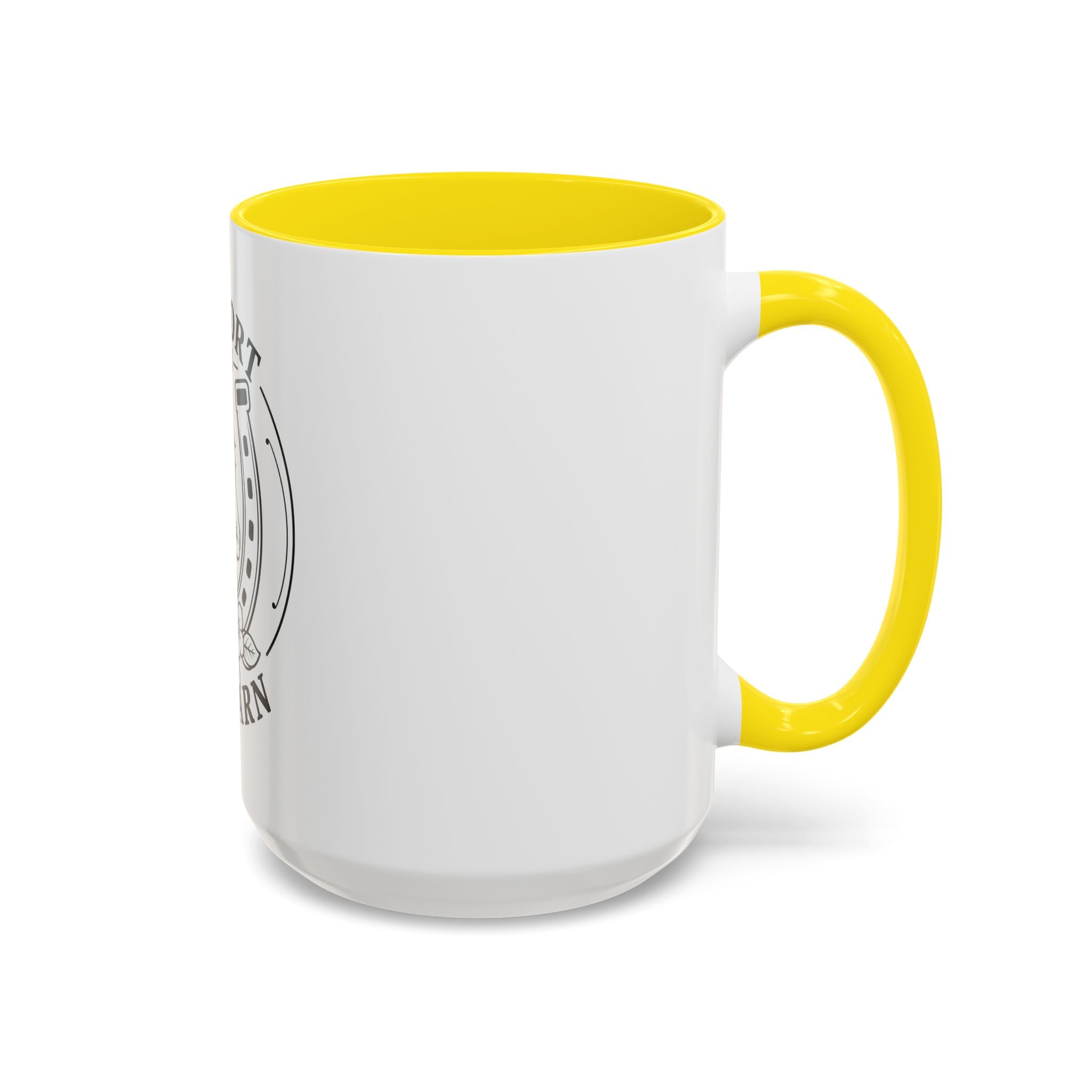 Comfort Is In The Barn Horse Mug — Rustic Horseshoe Coffee Cup (11/15oz)