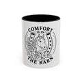 Comfort Is In The Barn Horse Mug — Rustic Horseshoe Coffee Cup (11/15oz)